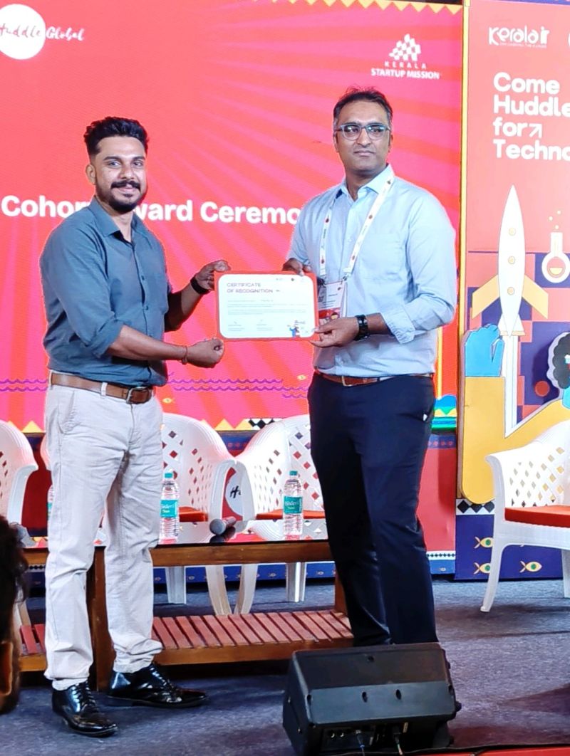 Recognized at the Dr. Moopen's iNEST Cohort Award Ceremony at Huddle Global